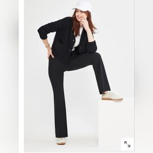 Yummie 1X Black Flared Leggings cotton  Sculpt